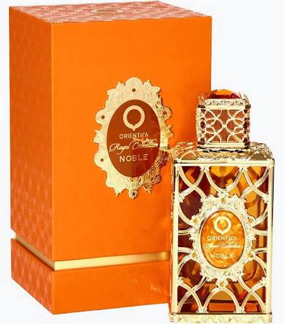 Orientica Noble Royal Collection Eau De Parfum bottle and box