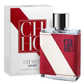 Carolina Herrera CH Men Sport Eau de Toilette 3.4 oz red and white bottle and box