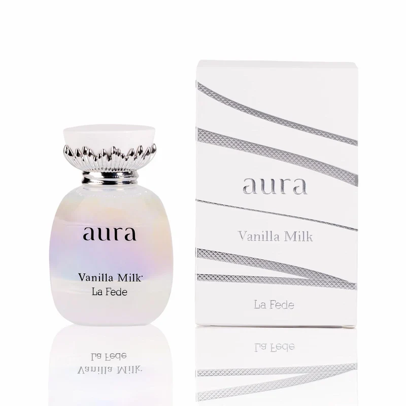 Khadlaj La Fede Aura Vanilla Milk bottle and box