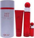 Perry Ellis 360 Red for Men gift set with full-size spray, mini spray, and coordinating 3 oz item