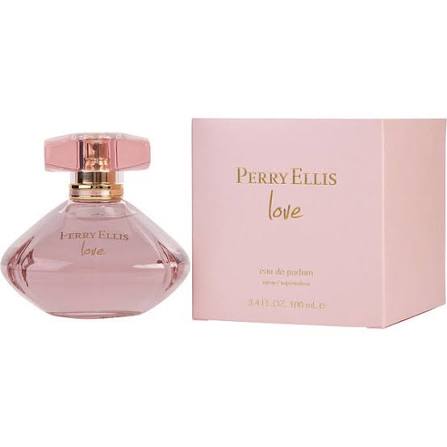 Love by Perry Ellis Eau de Parfum pink bottle and box