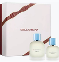 Dolce & Gabbana Light Blue men's Eau de Toilette gift set with 4.2 oz and 50 ml bottles and box