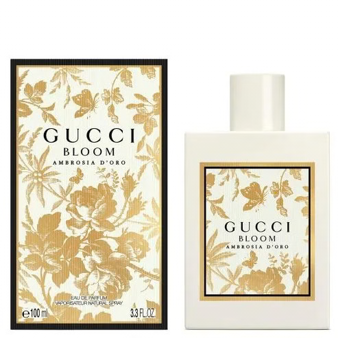 Gucci Bloom Ambrosia d'Oro Eau De Parfum bottle and box