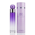 Perry Ellis 360 Purple for Women Eau de Parfum, 3.4 oz, bottle and box