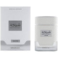 Khadlaj Shiyaaka Snow Special Edition perfume bottle and box