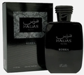 Hawas Kobra 3.4 oz Eau de Parfum by Rasasi with black bottle and presentation box