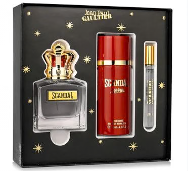 Jean Paul Gaultier Scandal 3.4 oz EDT, deodorant and travel fragrance set