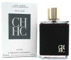 Carolina Herrera CH Men Eau de Toilette 3.4 oz bottle and tester box
