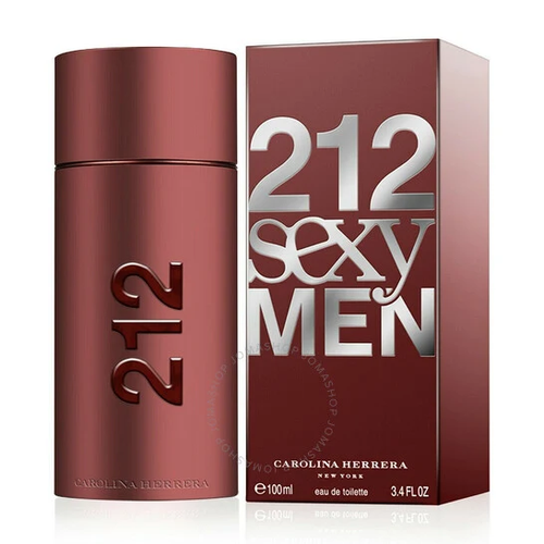 Carolina Herrera 212 Sexy Men Eau de Toilette 3.4 oz retail bottle and box